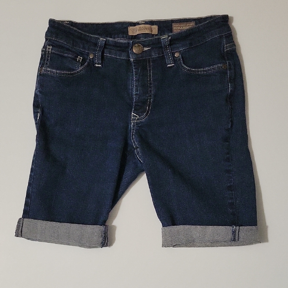 Nine West Vintage Dark Blue Denim Shorts, Size 6P